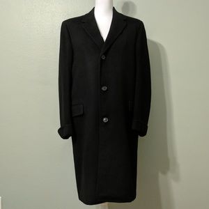 Vintage Cashmere Wool Roth-Shire Overcoat Black